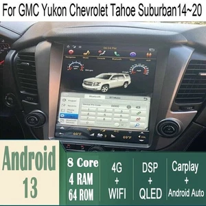 12.1" For GMC Yukon Chevrolet Tahoe Suburban 14~20 Car Android GPS Navigation - Picture 1 of 15