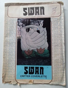 Down On The Farm Schwan Tier Decke Quilt Muster Wandbehang UNGESCHNITTEN - Bild 1 von 13