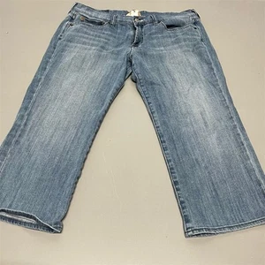 Lucky Brand Capri Jeans Women’s 12/31 Western Light Wash Stretch - Picture 1 of 11
