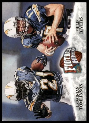 2009 Upper Deck Heroes #480 LaDainian Tomlinson / Philip Rivers - Image 1 of 2