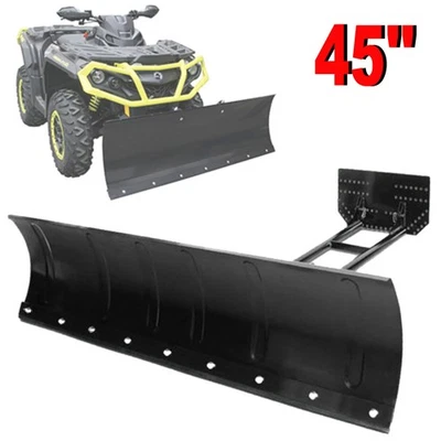 Snow Plow Adjustable 45" Blade Universal Kit For Honda Kawasaki Polaris ATV UTV - Image 1 of 4