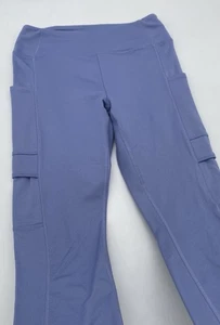 PINK ACTIVE Victoria’s Secret Workout Pants w/ Leg Pockets, Purple, Size Medium - Picture 1 of 6