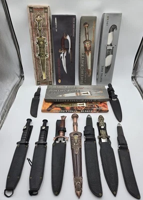 Lote de 16 cuchillos de caza diferentes con y sin cajas   Foto 1 de 4