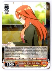 Towards Her Dream, Itsuki Nakano Rare The Quintessential Quintuplets 2 5HY/W90-E - Picture 1 of 2