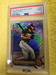 2022 Bowman 1st Chrome Mega Box James Wood Chrome PSA 9 🔥⚾️🔥 - Picture 1 of 2
