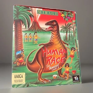 Human Race The Jurassic Levels By Mirage ~ Original Boxed Amiga Game - Zdjęcie 1 z 8