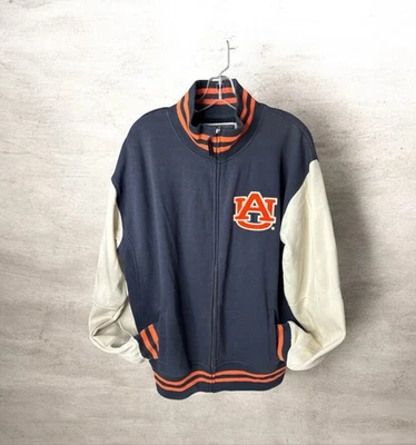 Chaqueta Universitaria Colosseum Athletic Auburn Tigers Azul Marino y Crema 56 Talla XL Foto 1 de 4