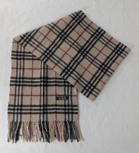 Original Burberrys Lammwollschal beige - Unisex - gebraucht - elegante Mode. - Bild 1 von 7