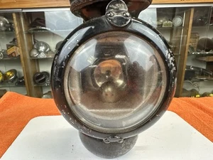Early Vintage FORD BROWN Driving Lamp KEROSENE Lantern OLD LIGHT CAR TRUCK #4 - Picture 1 of 22