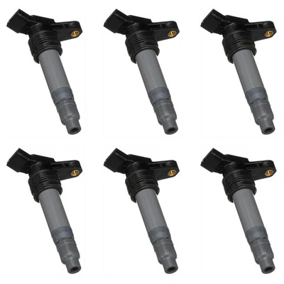 SET-SIUF594-6 Set of 6 Ignition Coils for Volvo S60 XC60 V60 S80 XC70 XC90 LR2 - Image 1 of 4