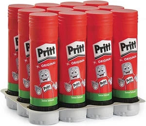 Pritt Colla Stick 12 x 22g, Colla per bambini sicura e affidabile, Adesivo - Foto 1 di 5