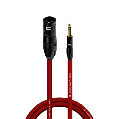 3-Pin XLR Male to 3.5 mm Jack TRS 1/8 in Balanced Stereo Microphone Audio Cable - Image 1 of 4