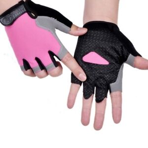 Cycling Half Finger Gloves Breathable Bicycle Sports Gloves Size S M L XL