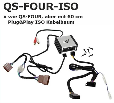ESX QS-FOUR-ISO kompakter 4-Kanal Class D Nano Digital Verstärker 240 Watt RMS - Bild 1 von 4