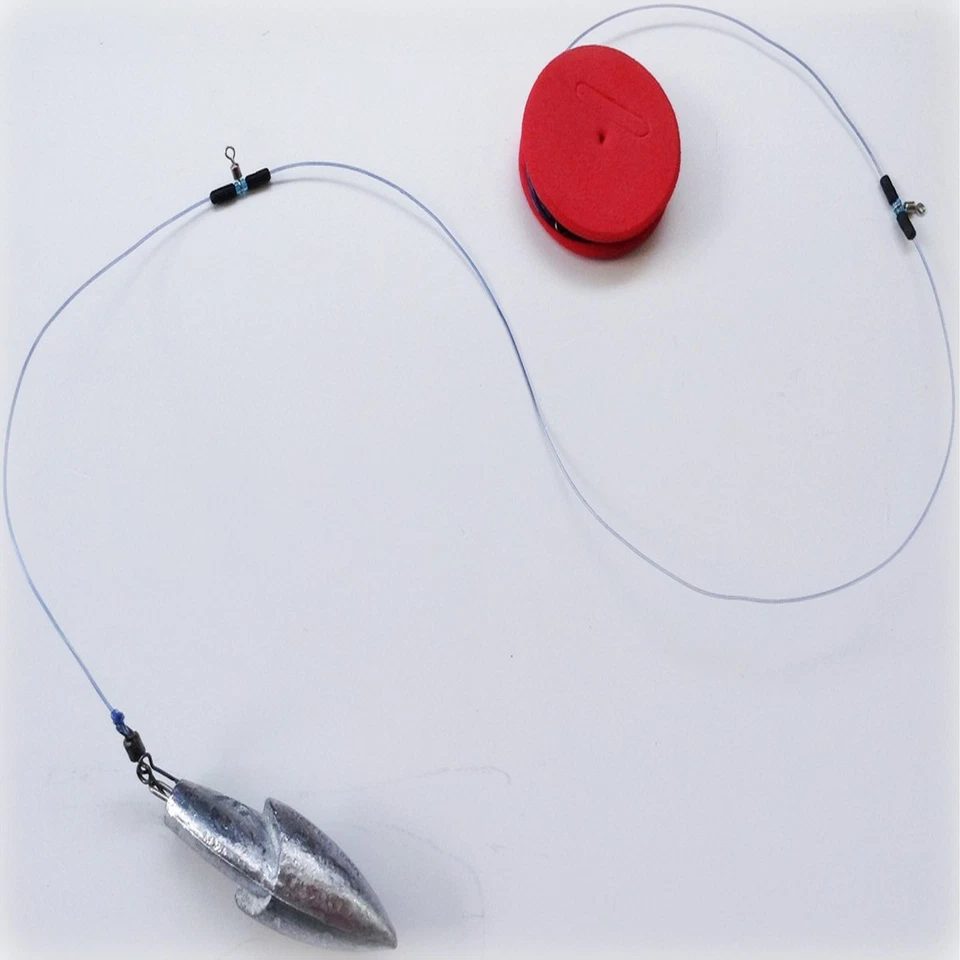 lenza pronta pesca surf casting terminale bolentino finale mare con girella  - Immagine 1 di 1