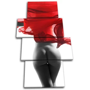 Nude Scarf NUDES Erotic MULTI CANVAS WALL ART Picture Print VA - Picture 1 of 1
