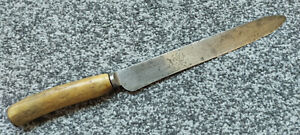 Antique English Edwardian Carving Boning Kitchen Knife Joseph Haywood Sheffield