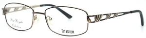 PORT ROYALE Silver Dollar TC865 3 Slate Unisex Rectangle Eyeglasses 53-17-135 - Picture 1 of 14
