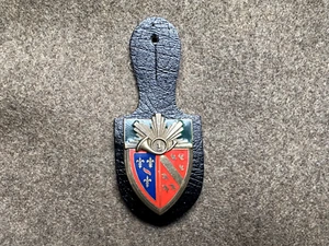 Französisches 1. Regt. de Chasseurs a Cheval Abzeichen Drago Paris Adresse - Bild 1 von 2
