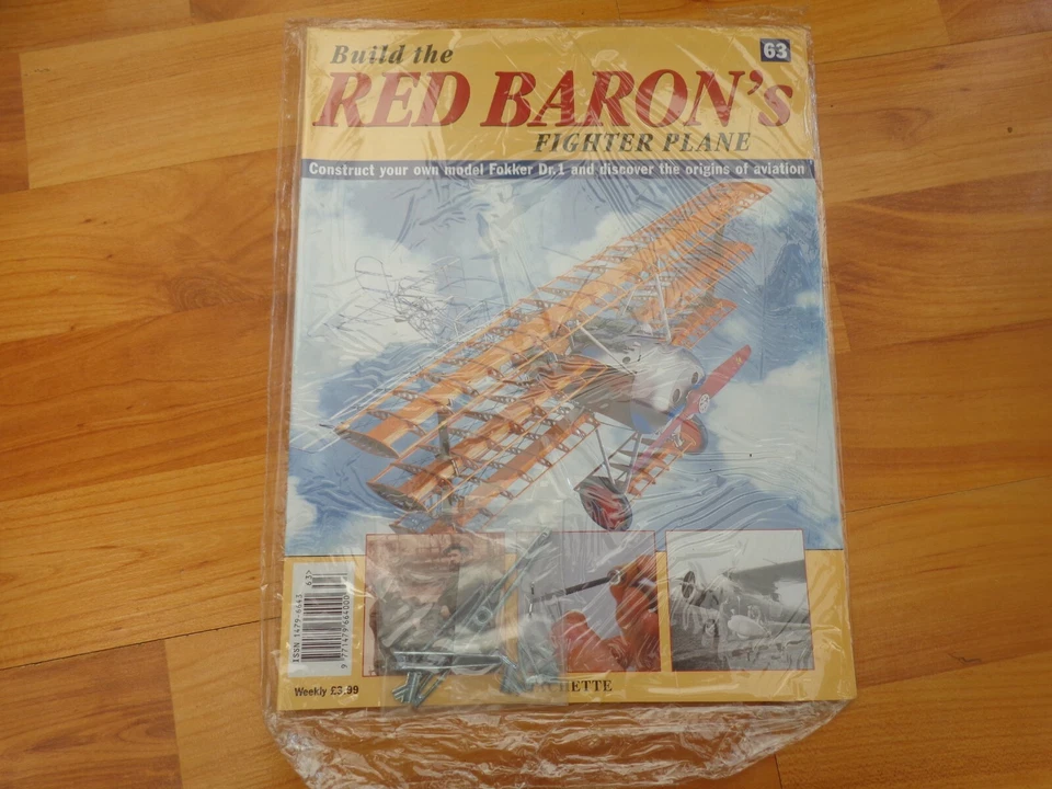 1/8 Hachette Costruzione The Red Barone Fokker DR1 WW1 Fighter Problema 63 Inc - Immagine 1 di 1