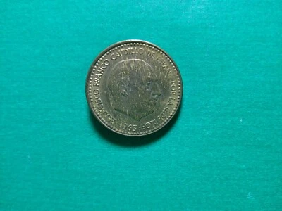 1963 Spain 1 Peseta Coin - Image 1 of 2