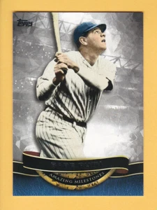 2016 Topps Serie 1 #AM-07 BABE RUTH NY Yankees ERSTAUNLICHE MEILENSTEINE Insert - Bild 1 von 2