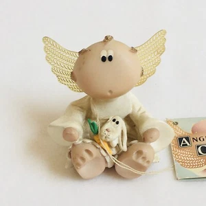Angel Cheeks Angel with White Bunny 2001 2.5" E1-287 - Picture 1 of 9