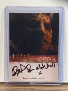 2015 THE HOBBIT DESOLATION OF SMAUG BEN MITCHELL AUTO NARZUG "X" AUTOGRAPH #BM - Picture 1 of 2