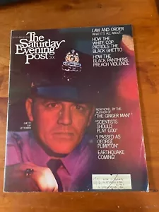 November 16, 1968 issue of The Saturday Evening Post Ghetto Cop Letterman - Foto 1 di 5