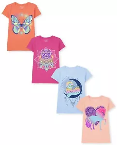 The Children's PlaceThe Children's Place Girls Short Sleeve Graphic T- Shirt ... - Picture 1 of 5