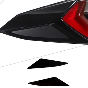 Black PVC Tail Light Side Triangle Decal Sticker For Corvette C8 2020-2023 - Imagen 1 de 11