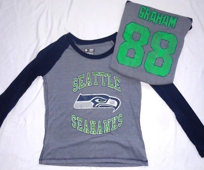 Женская футболка с длинным рукавом Seattle Seahawks Football Jimmy Graham   - Изображение 1 из 3