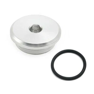 Crankshaft Crank Access Cap  O-ring Cover Case For Suzuki DR250 350 650 Alumnium - Picture 1 of 9