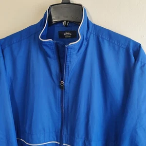 Callaway Windbreaker Mens Medium Golf X Series Blue Jacket Full Zip - Picture 1 of 13