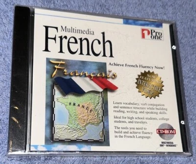 Multimedia French, PC, CD-ROM, Windows 95, (1996, Pro One) New & Sealed - Image 1 of 2