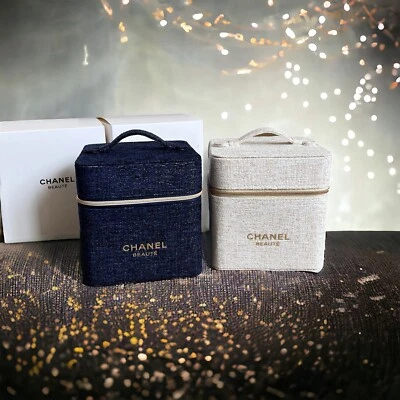 Brand New [Chanel] Beauty Tweed Cosmetic Case, Holiday Edition - Image 1 of 4