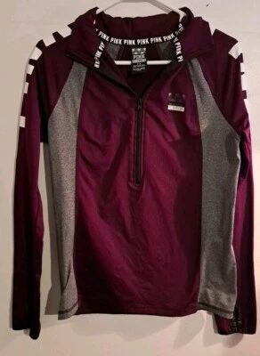 Sudadera Pink Victorias Secrets Gris Vino Ultimate Talla Mediana  Foto 1 de 4