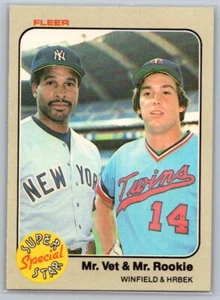 1983 Fleer Mr. Vet & Mr. Rookie Herbek & Winfield #633 - Picture 1 of 2