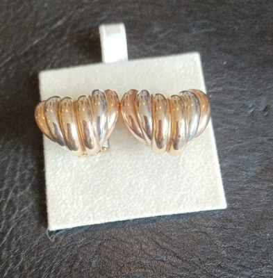 Gold 9kt Clip-On Earrings - Image 1 of 3