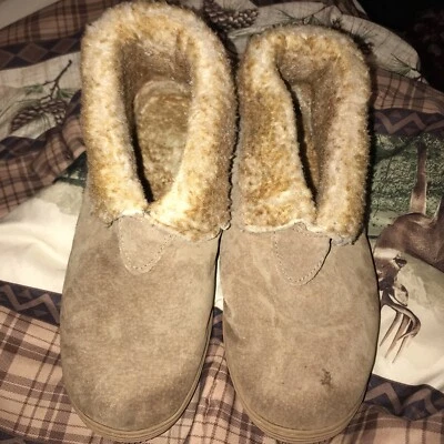 Zapatilla botín LAMO castaño piel sintética piel de oveja gamuza talla 10 MUY QUERIDA Y USADA Foto 1 de 4