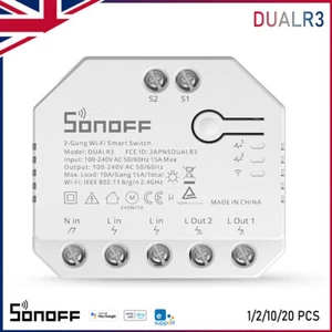 SONOFF DUALR3 Wifi Smart Switch Dual Relay Module Two Way Power Metering Small - Picture 1 of 16
