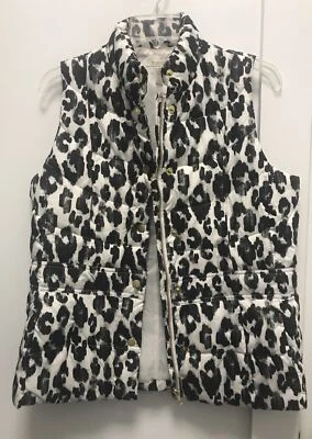 Madison Womens Medium Puffy Vest Leopard Print - Image 1 of 4