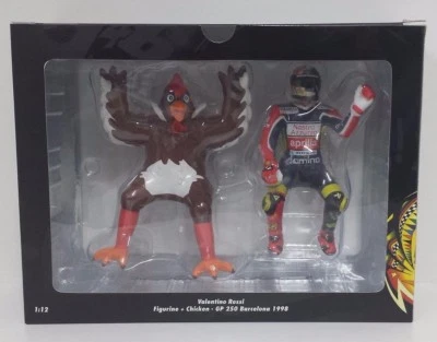 Model Car Scale 1:12 Minichamps Figurine Valentino Rossi Aprilia Barcelona 1998 - Image 1 of 2