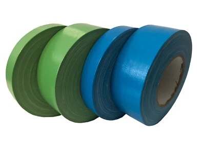 PROFIKLEBEBAND Nastro adesivo in tessuto Premium nastro corazzato Ducttape lungo 50 m blu chiaro verde chiaro
