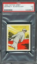1933 Tattoo Orbit George F. Blaeholder PSA 3 St. Louis Browns