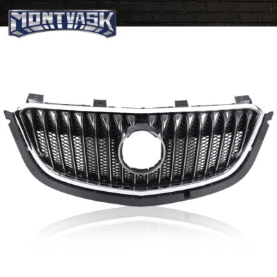 Fit For 2016-2018 Buick Envision Front Bumper Upper Grille Grill Black Chrome Foto 1 de 4