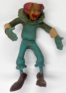 Vintage 1960’s Bozo The Clown Poseable Rubber Action Figure 7” Jointed USED READ - Picture 1 of 19