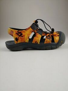 Keen Toddler Orange Yellow Black Flame Water Sandals Shoes Plastic Size 2