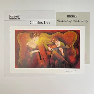 Charles Lee Guitar Serenade Seriolithograph Signed COA Park West 2005 - Picture 1 of 6