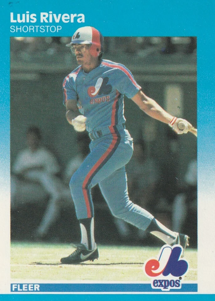 FREE SHIPPING-MINT-1987 Fleer Luis Rivera #330 EXPOS PLUS BONUS CARDS - Image 1 of 1